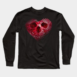 Skull Heart torn Long Sleeve T-Shirt